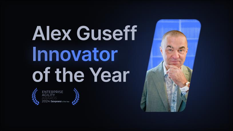 Alexander Guseff Named “Best Innovator of the Year” by Entrepreneur Agility Awards.